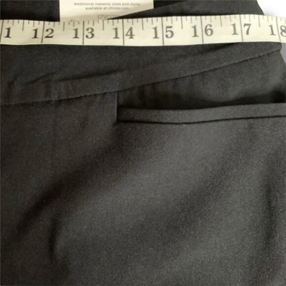 Chico's Pants NWT Size 2 (12) So Slimming Brigitte Slim Leg Eyelet Scallop Hem - Picture 7 of 9